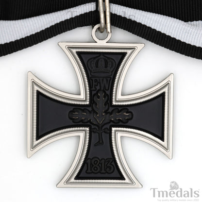 Iron Cross Neck Badge Replica – 1813 / 1914 Prussia German WW1 Medal with Ribbon Replica