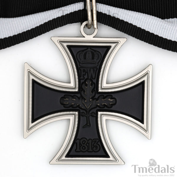 Iron Cross Neck Badge Replica – 1813 / 1914 Prussia German WW1 Medal with Ribbon