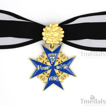 Prussian MWWI German Pour le Mérite Blue Max Medal with Oak Leaves – Replica Versionedal Replica WW1