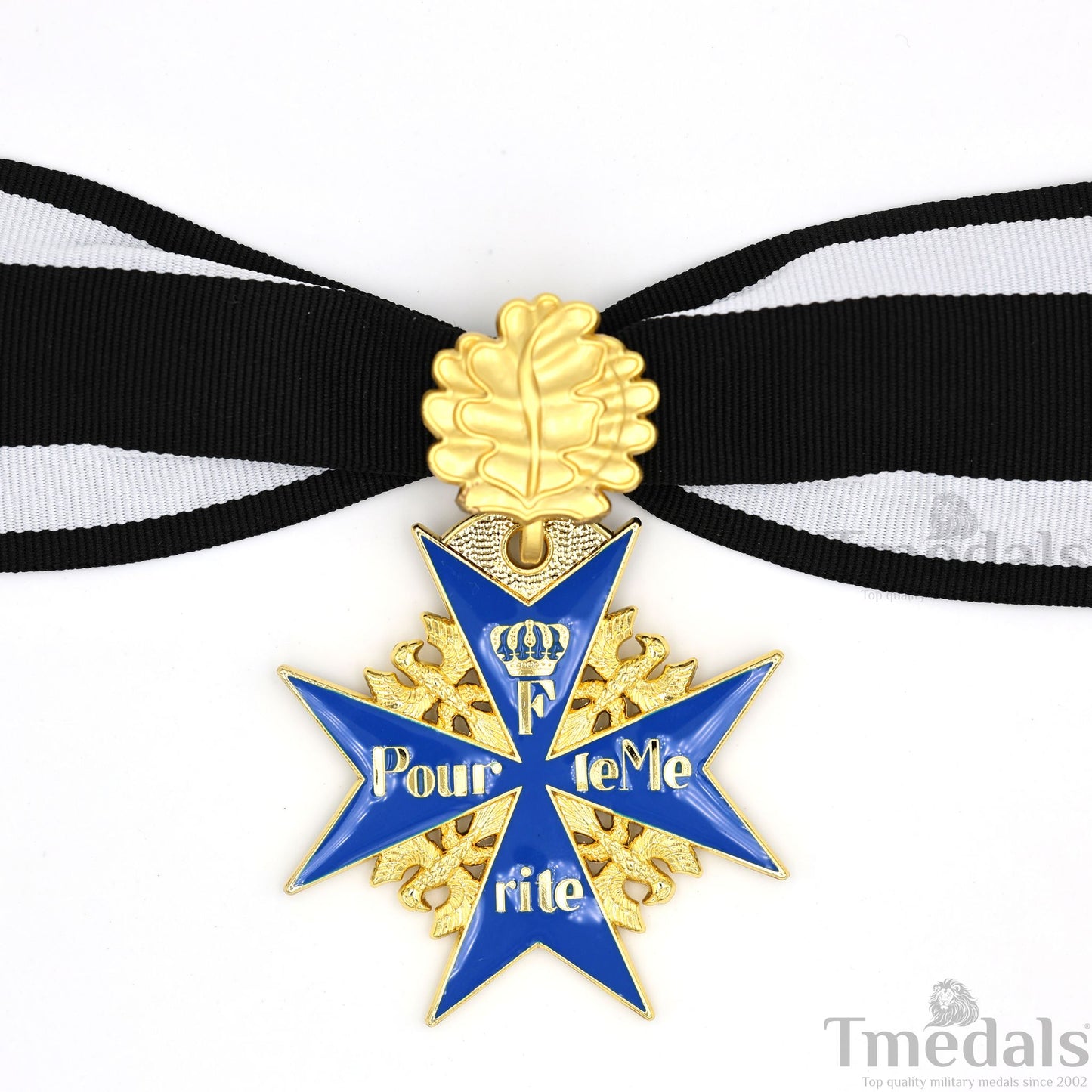 Prussian MWWI German Pour le Mérite Blue Max Medal with Oak Leaves – Replica Versionedal Replica WW1