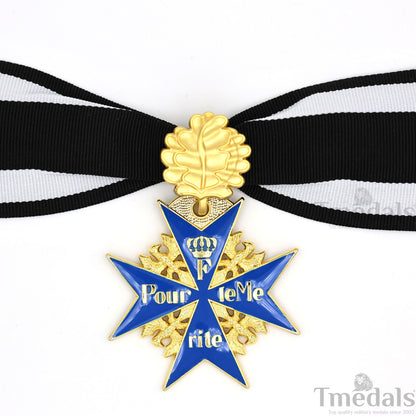 Prussian MWWI German Pour le Mérite Blue Max Medal with Oak Leaves – Replica Versionedal Replica WW1