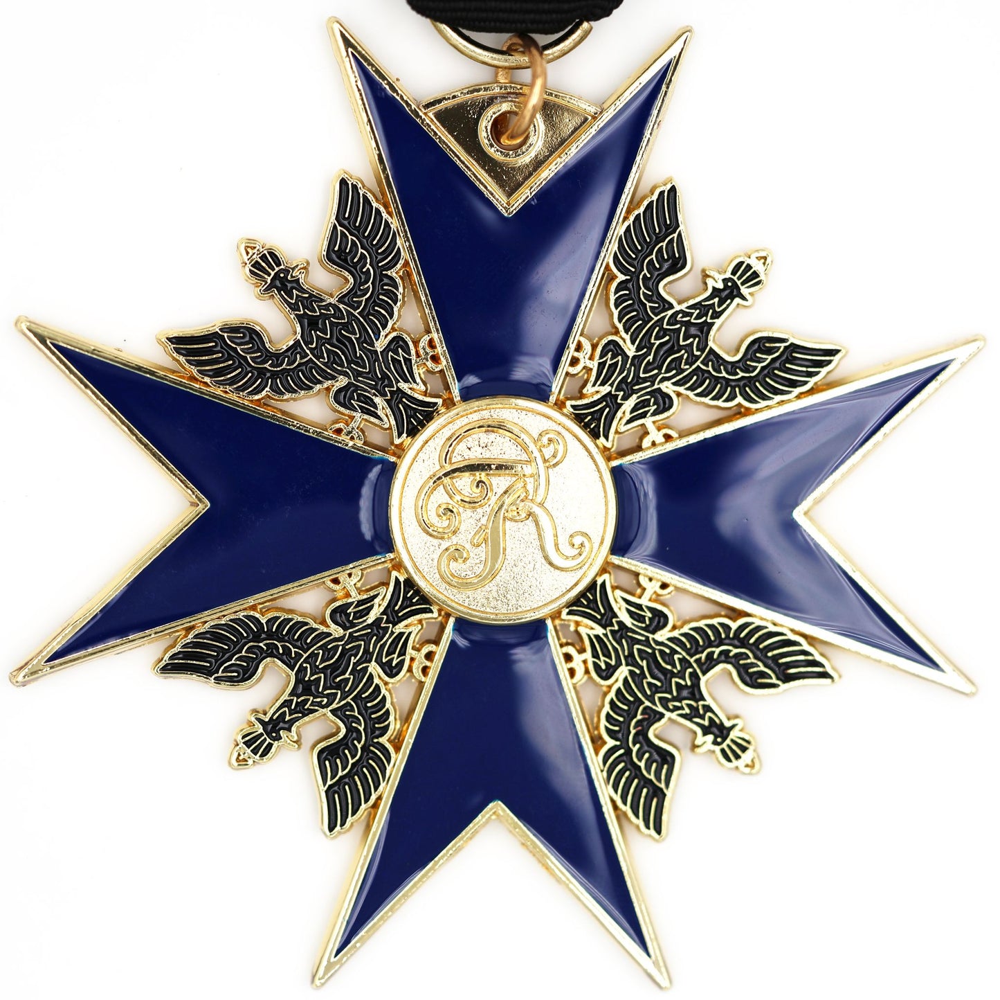 Prussian Order of the Black Eagle 1701 Badge with Short Ribbon