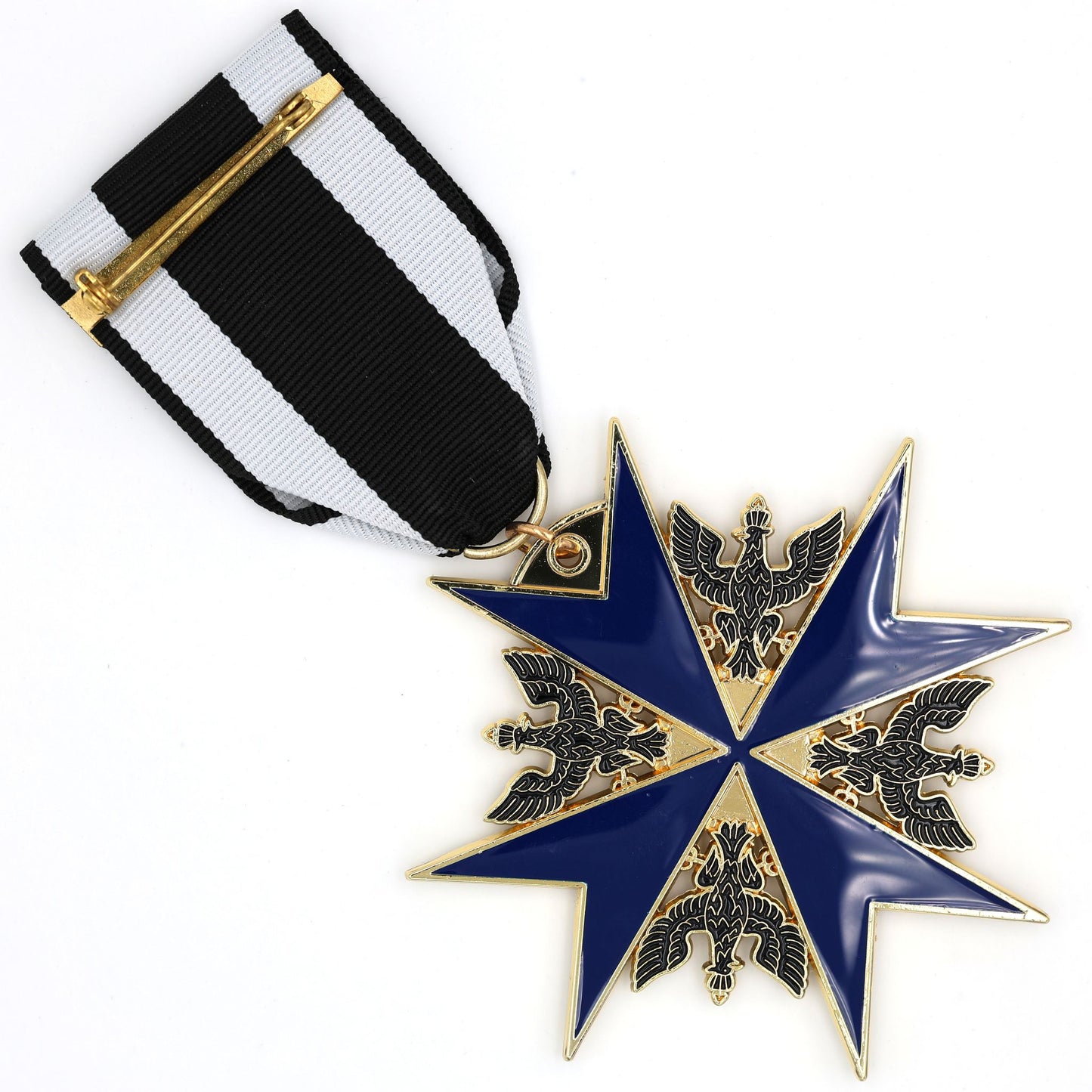 Prussian Order of the Black Eagle 1701 Badge with Short Ribbon