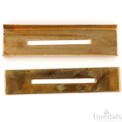 Brass Mounting Bars for U.S. & U.K. Military Ribbon Bar Assembly – 2 Pairs, rare