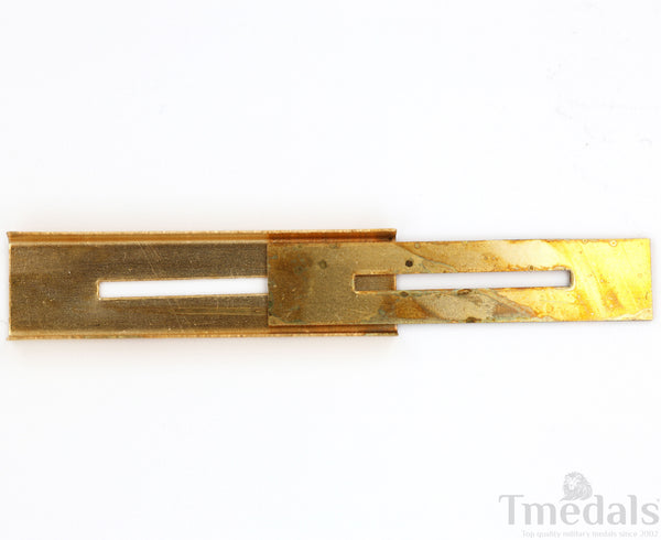 Brass Mounting Bars for U.S. & U.K. Military Ribbon Bar Assembly – 2 Pairs, rare