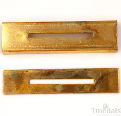 Brass Mounting Bars for U.S. &amp; U.K. Military Ribbon Assembly – 100 Pairs (200 Pieces)