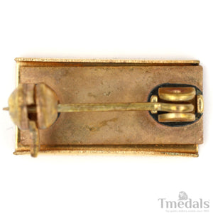 1x Mini Medal Mounting Bar 17.5 mm (0.69 in) Solid Brass Brooch Pin for U.S. UK