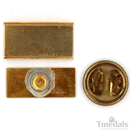 1x Mini Medal Mounting Bar 17.5 mm (0.69 in) Solid Brass Brooch Pin for U.S. UK