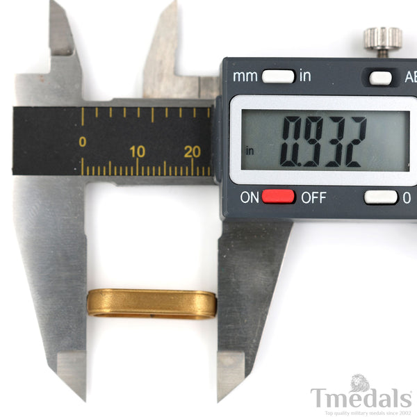 Solid Brass Suspension Ring for Neck Orders – 23.7 mm (0.935 in) – For Repair & Mounting
