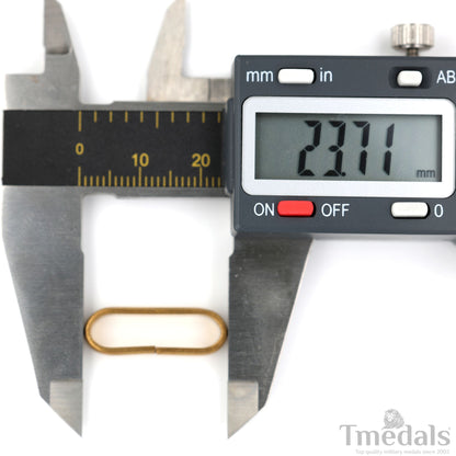Solid Brass Suspension Ring for Neck Orders – 23.7 mm (0.935 in) – For Repair & Mounting