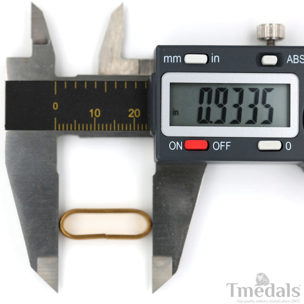 Solid Brass Suspension Ring for Neck Orders – 23.7 mm (0.935 in) – For Repair & Mounting