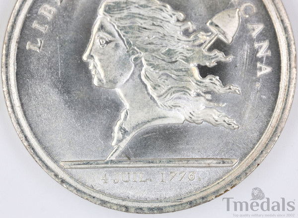 Libertas Americana Medal Replica 1776–1781 Nickel Silver – Revolutionary Era