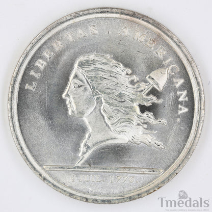 Libertas Americana Medal Replica 1776–1781 Nickel Silver – Revolutionary Era replica
