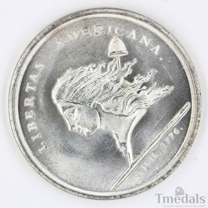 Libertas Americana Medal Replica 1776–1781 Nickel Silver – Revolutionary Era replica