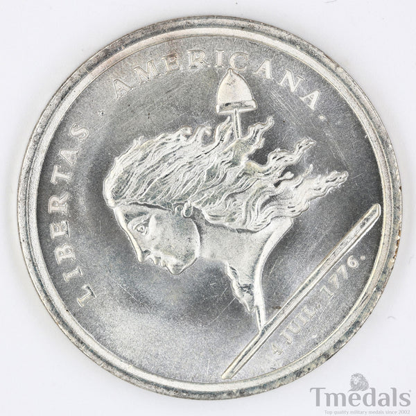 Libertas Americana Medal Replica 1776–1781 Nickel Silver – Revolutionary Era