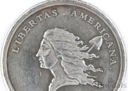 Libertas Americana Medal Replica 1776–1781 Nickel Silver Revolutionary Era replica