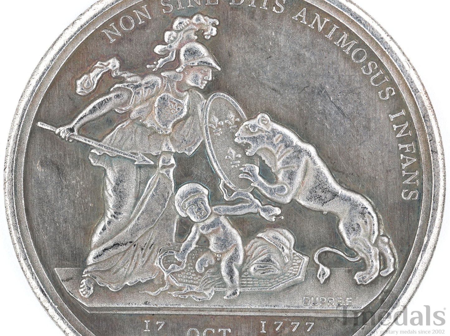 Libertas Americana Medal Replica 1776–1781 Nickel Silver Revolutionary Era replica