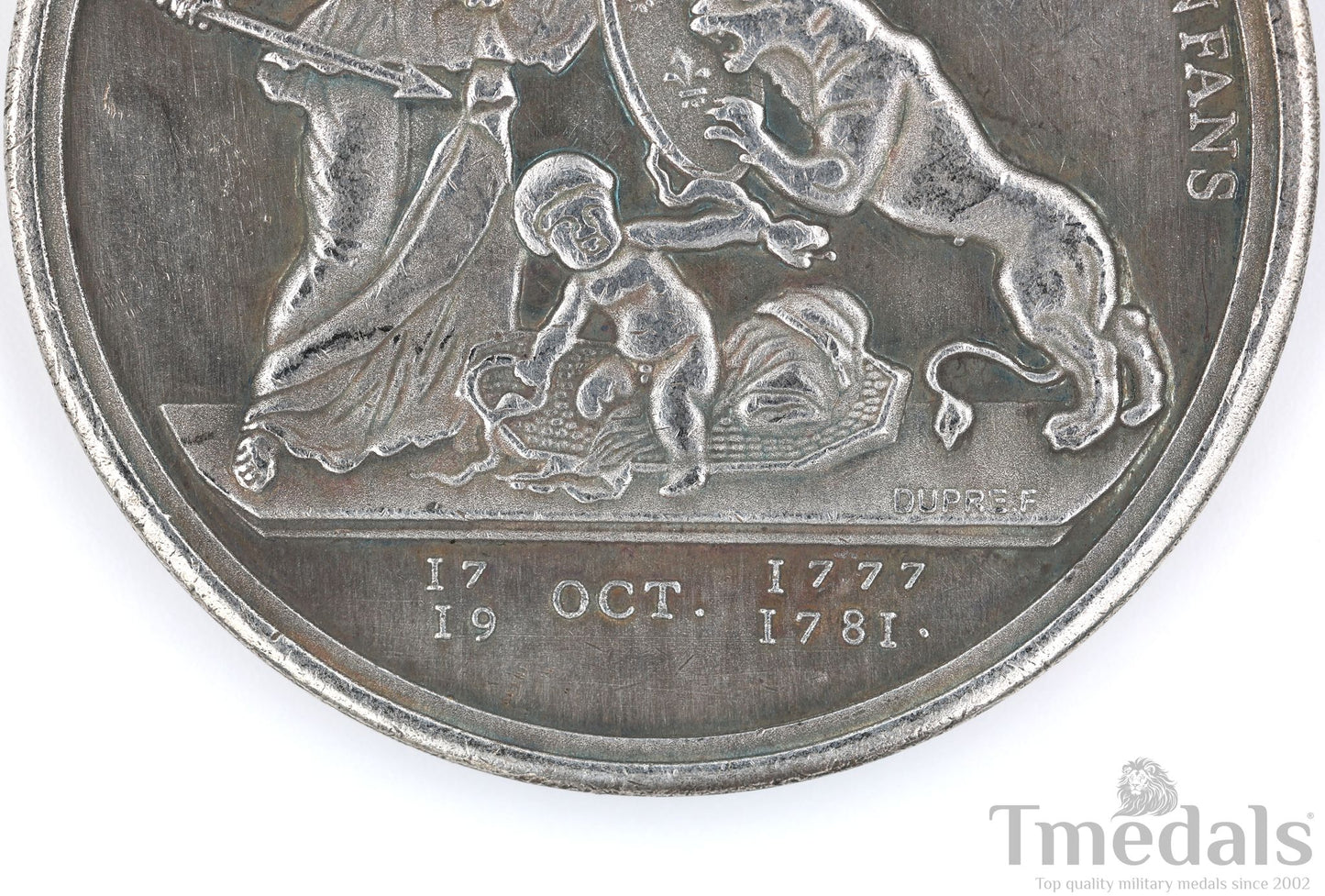 Libertas Americana Medal Replica 1776–1781 Nickel Silver Revolutionary Era replica