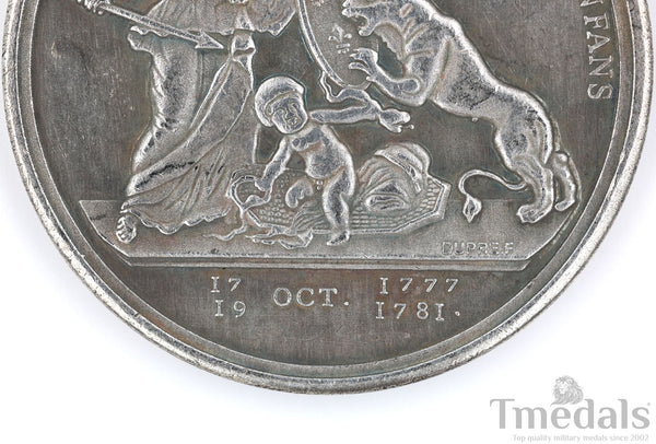 Libertas Americana Medal Replica 1776–1781 Nickel Silver Revolutionary Era nice