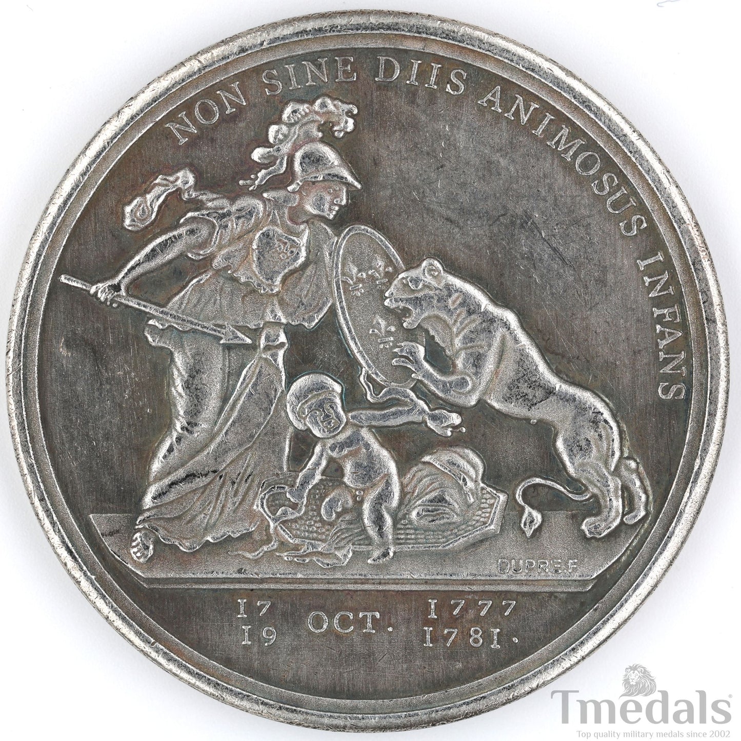 Libertas Americana Medal Replica 1776–1781 Nickel Silver Revolutionary Era replica