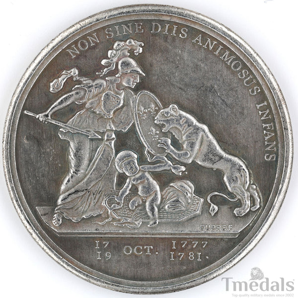 Libertas Americana Medal Replica 1776–1781 Nickel Silver Revolutionary Era nice