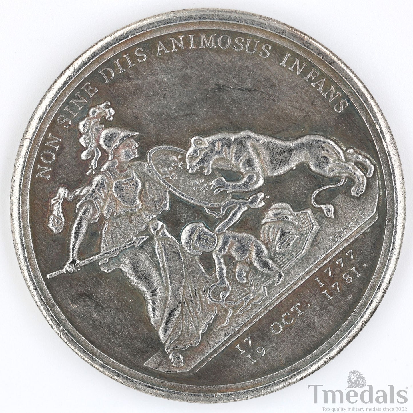 Libertas Americana Medal Replica 1776–1781 Nickel Silver Revolutionary Era replica