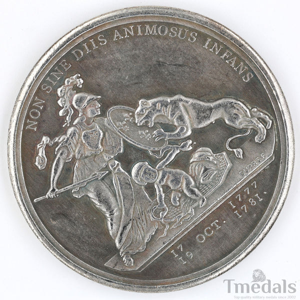 Libertas Americana Medal Replica 1776–1781 Nickel Silver Revolutionary Era nice