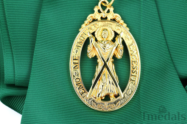UK Order of the Thistle Badge Saint Andrew Replica Brass Gilt Full-Size Museum copy reproduction repro