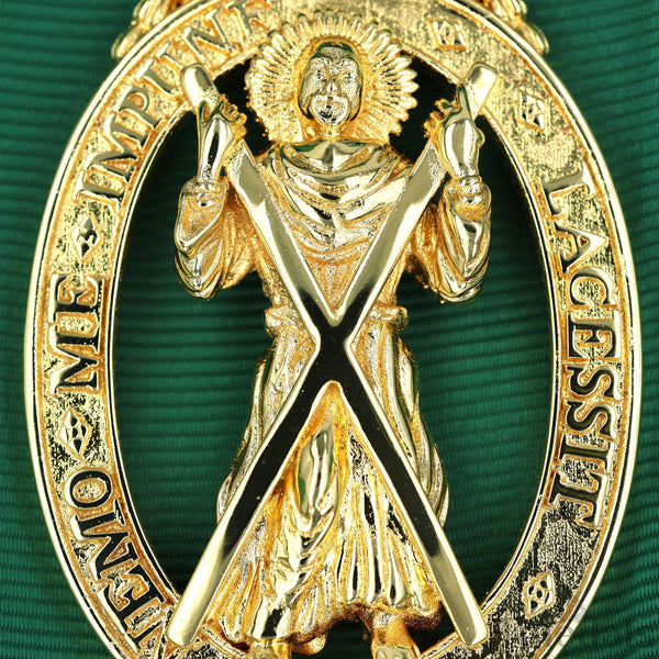 UK Order of the Thistle Badge Saint Andrew Replica Brass Gilt Full-Size Museum copy reproduction repro