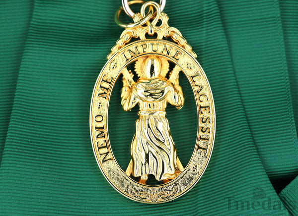 UK Order of the Thistle Badge Saint Andrew Replica Brass Gilt Full-Size Museum copy reproduction repro