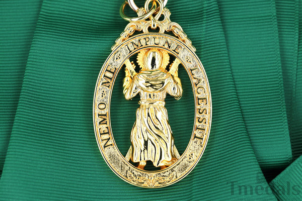 UK Order of the Thistle Badge Saint Andrew Replica Brass Gilt Full-Size Museum copy reproduction repro