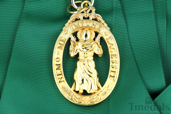 UK Order of the Thistle Badge Saint Andrew Replica Brass Gilt Full-Size Museum copy reproduction repro