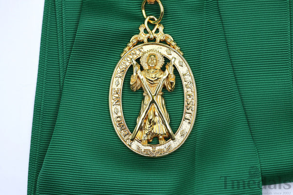 UK Order of the Thistle Badge Saint Andrew Replica Brass Gilt Full-Size Museum copy reproduction repro