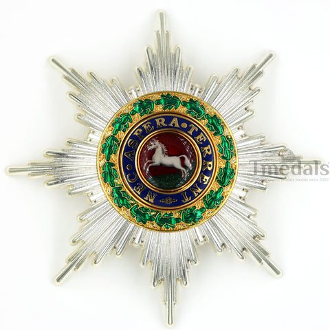 Royal Guelphic Order Breast Star Replica – Enamel Medal with Pin