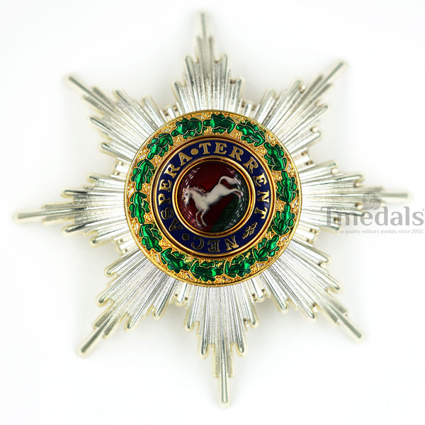 Royal Guelphic Order Breast Star Replica – Enamel Medal with Pin