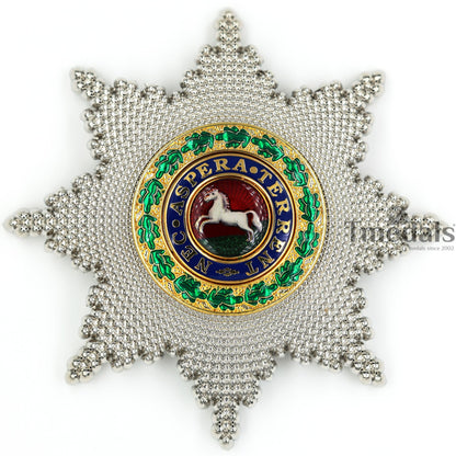 Royal Guelphic Order Breast Star Replica – Enamel Medal with Pin Replica