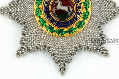 Royal Guelphic Order Breast Star Replica – Enamel Medal with Pin Replica