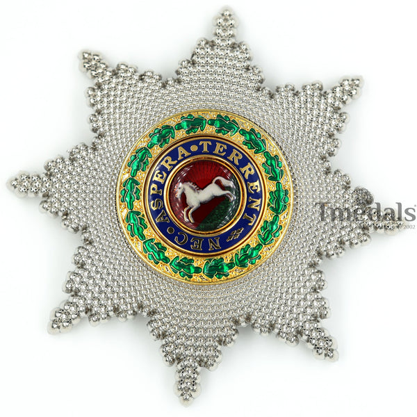 Royal Guelphic Order Breast Star Replica – Enamel Medal with Pin rare