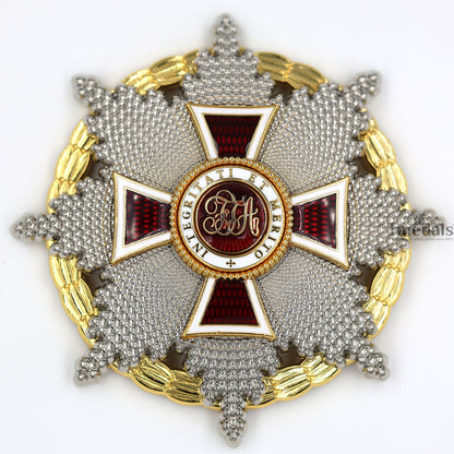 Austrian Imperial Order of Leopold Breast Star with war decoration Replica