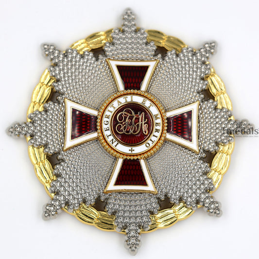 Austrian Imperial Order of Leopold Breast Star with war decoration Replica