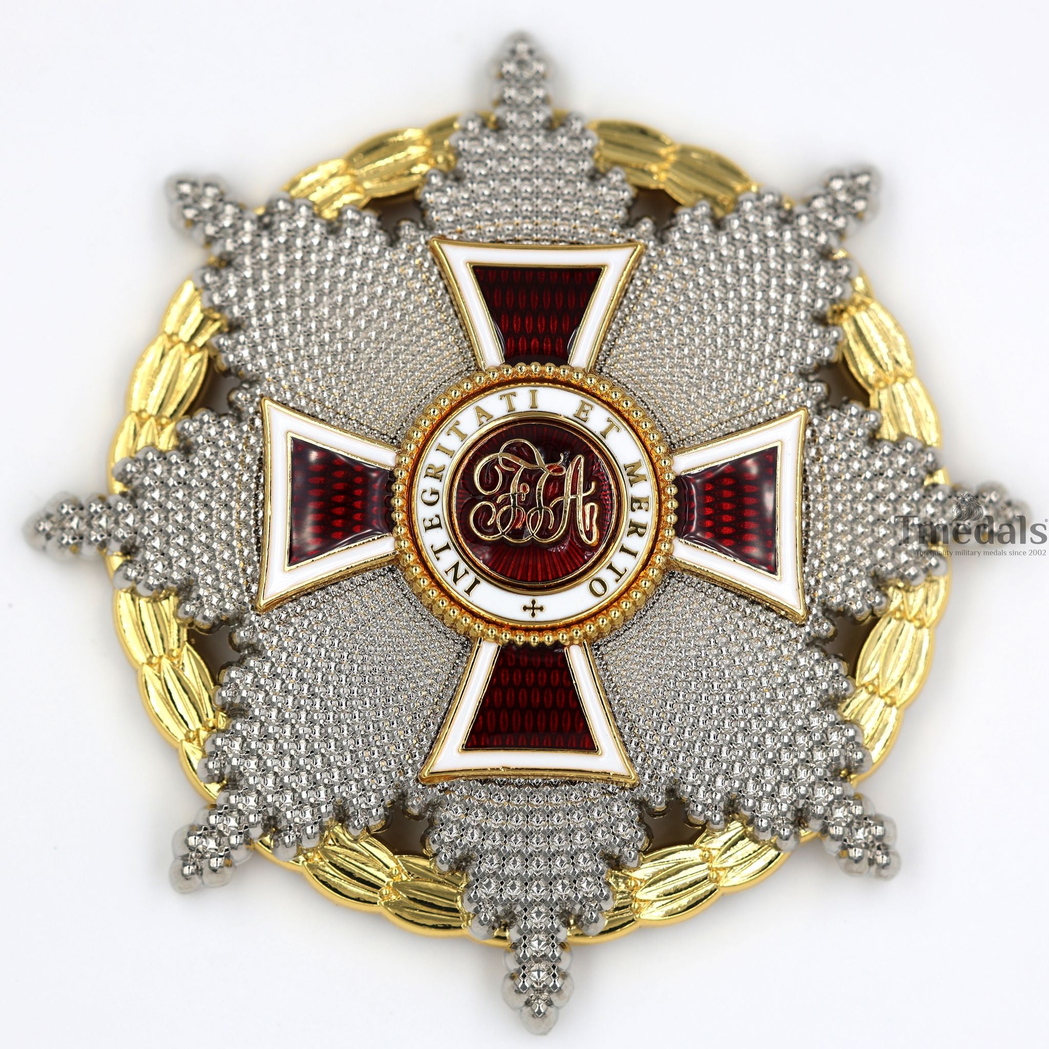 Austrian Imperial Order of Leopold Breast Star with war decoration Replica