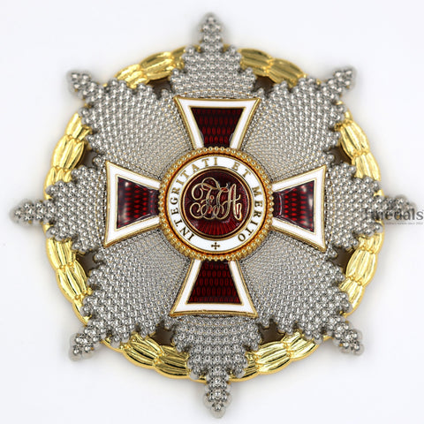 Austrian Imperial Order of Leopold Breast Star with war decoration Replica