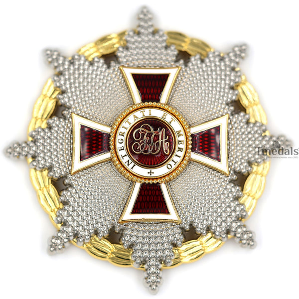 Austrian Imperial Order of Leopold Breast Star with war decoration Replica