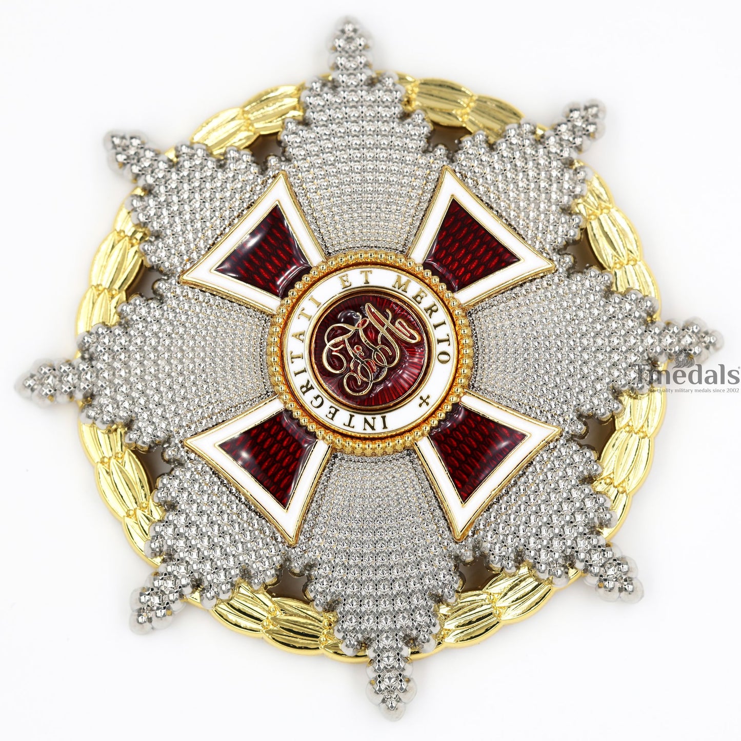 Austrian Imperial Order of Leopold Breast Star with war decoration Replica