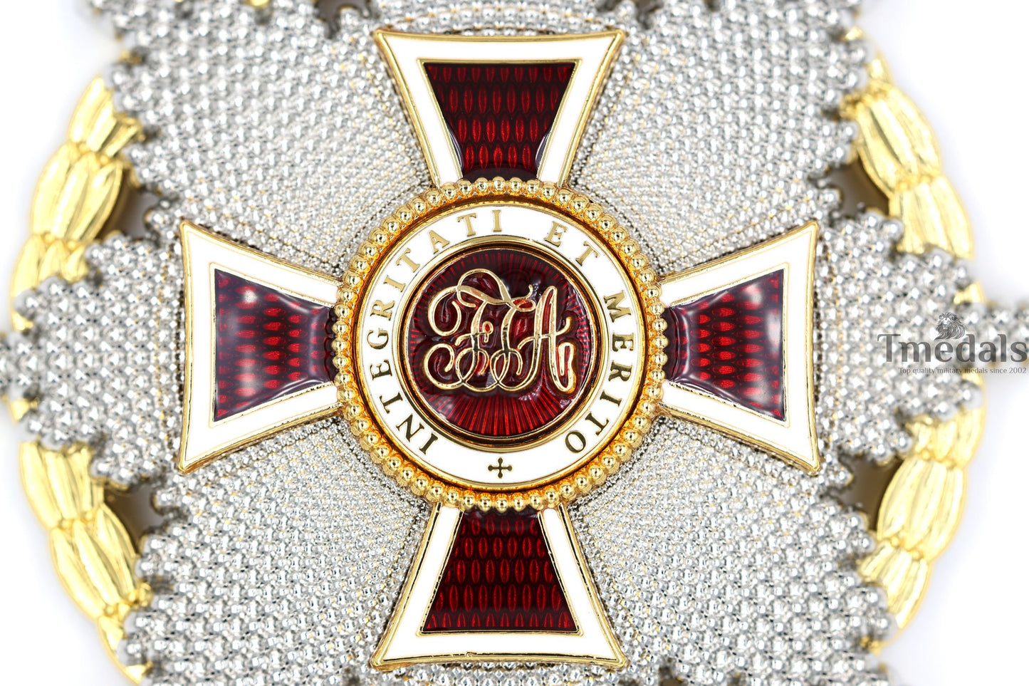 Austrian Imperial Order of Leopold Breast Star with war decoration Replica