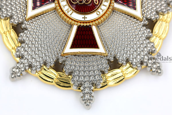 Austrian Imperial Order of Leopold Breast Star with war decoration Replica