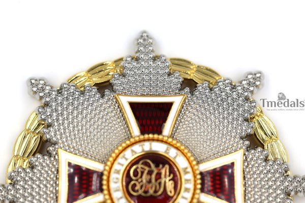 Austrian Imperial Order of Leopold Breast Star with war decoration Replica