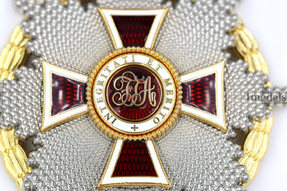 Austrian Imperial Order of Leopold Breast Star with war decoration Replica