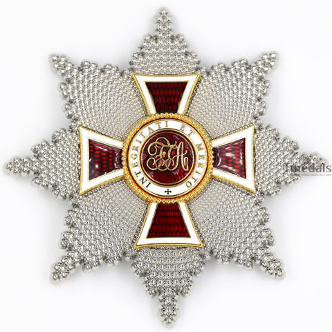 Austrian Imperial Order of Leopold Breast Star Replica Medal Badge– Enamel Finish