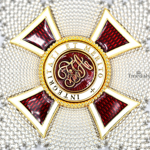 Austrian Imperial Order of Leopold Breast Star Replica Medal Badge– Enamel Finish